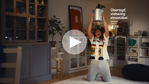 IKEA - Bereit für die EM zu Hause - Übertopf